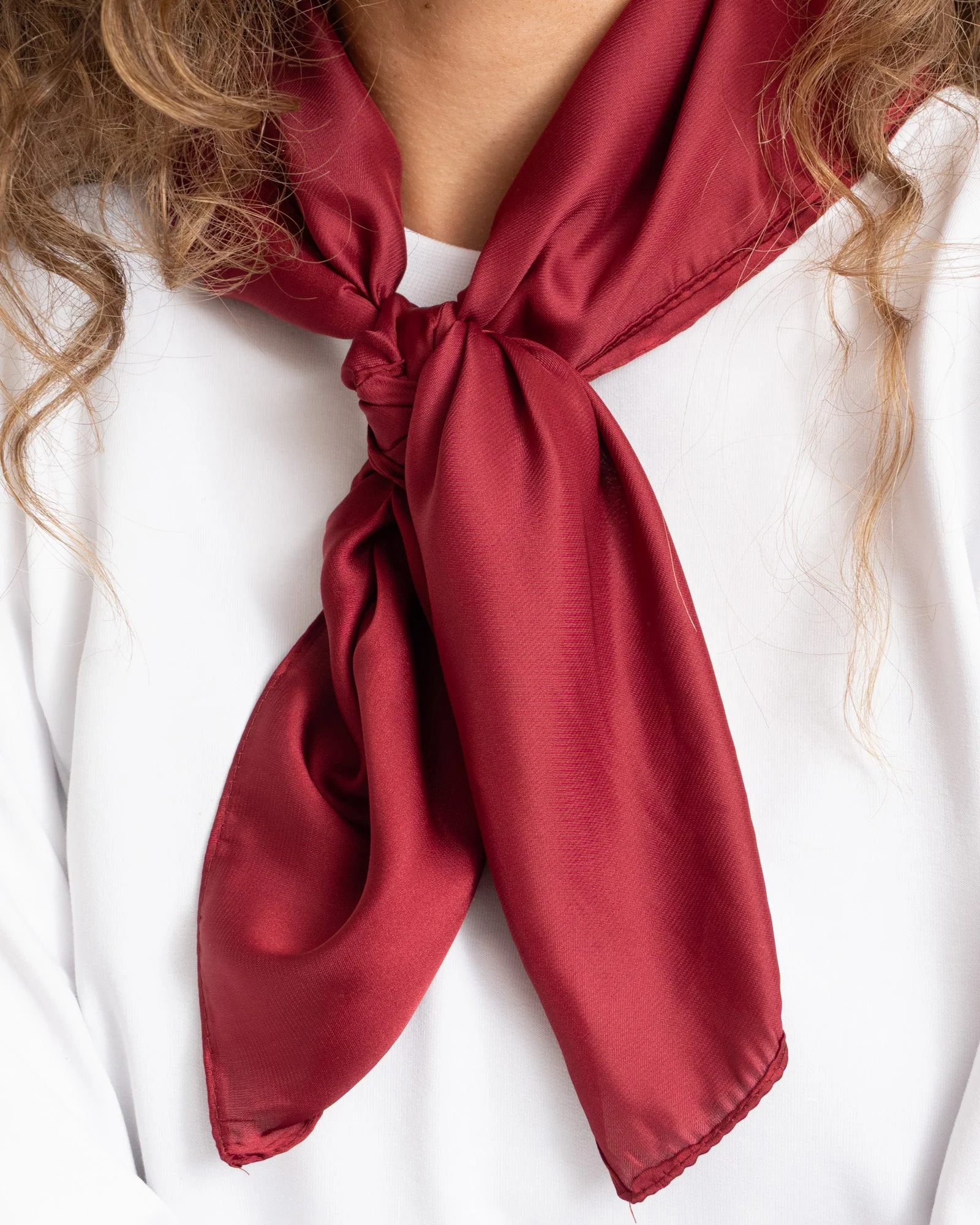 TILTIL Satin Scarf Tonal Red - Image 2