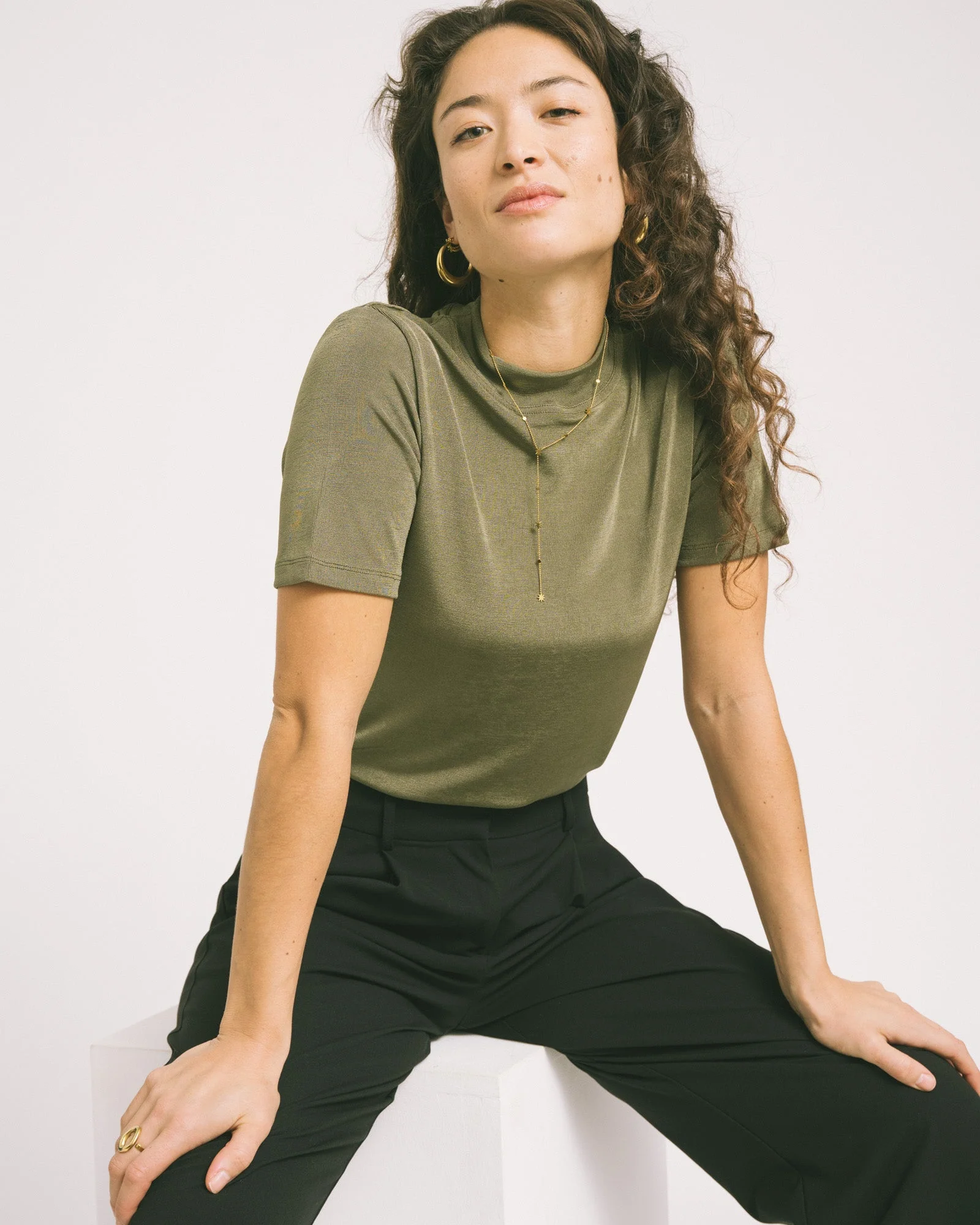TILTIL Shimmy Highneck Olive