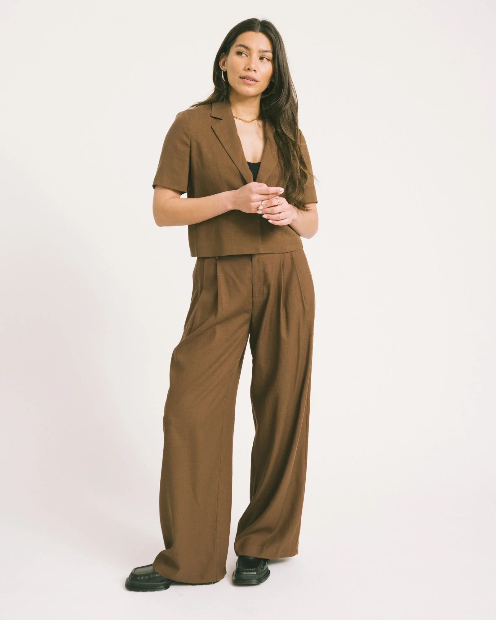 TILTIL Shortsleeve Loma Blazer Brown - Image 2