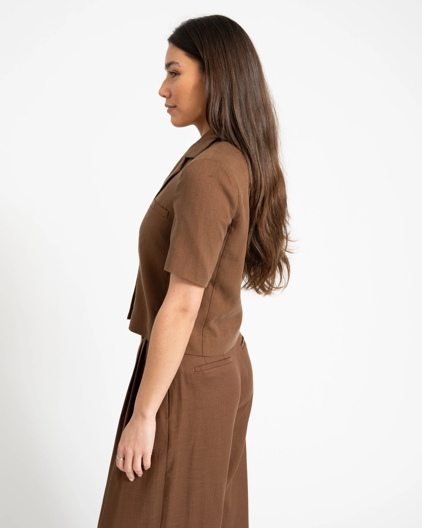 TILTIL Shortsleeve Loma Blazer Brown - Image 4
