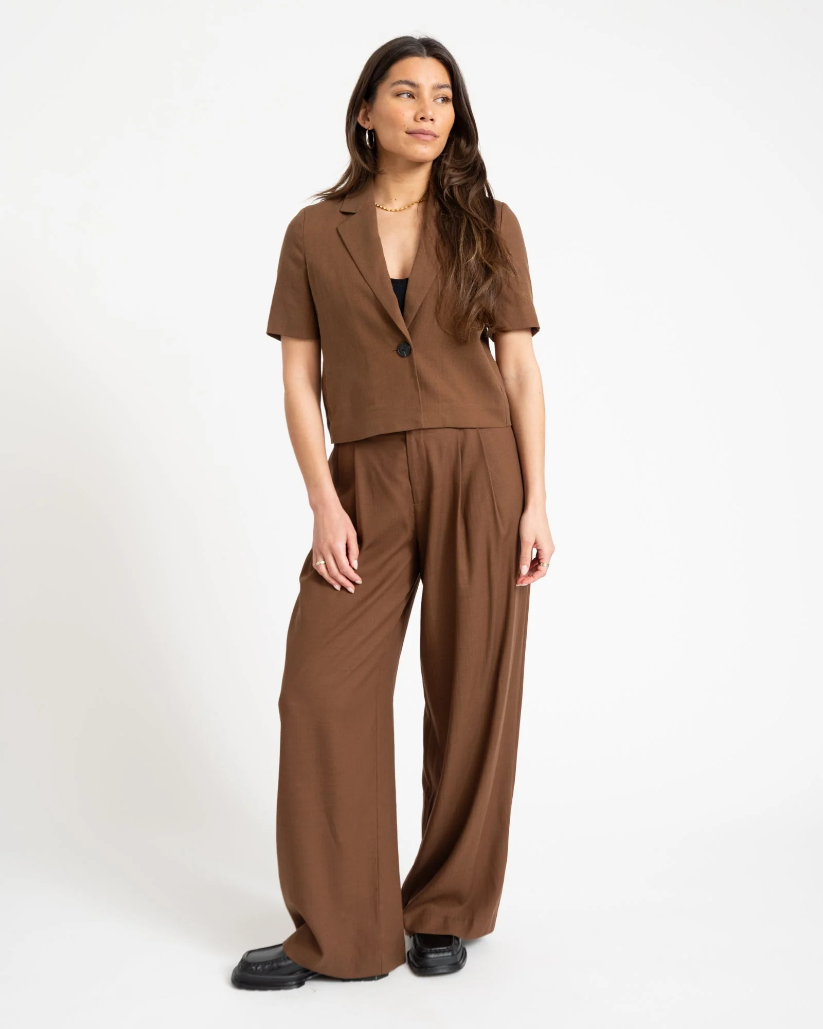 TILTIL Shortsleeve Loma Blazer Brown - Image 7