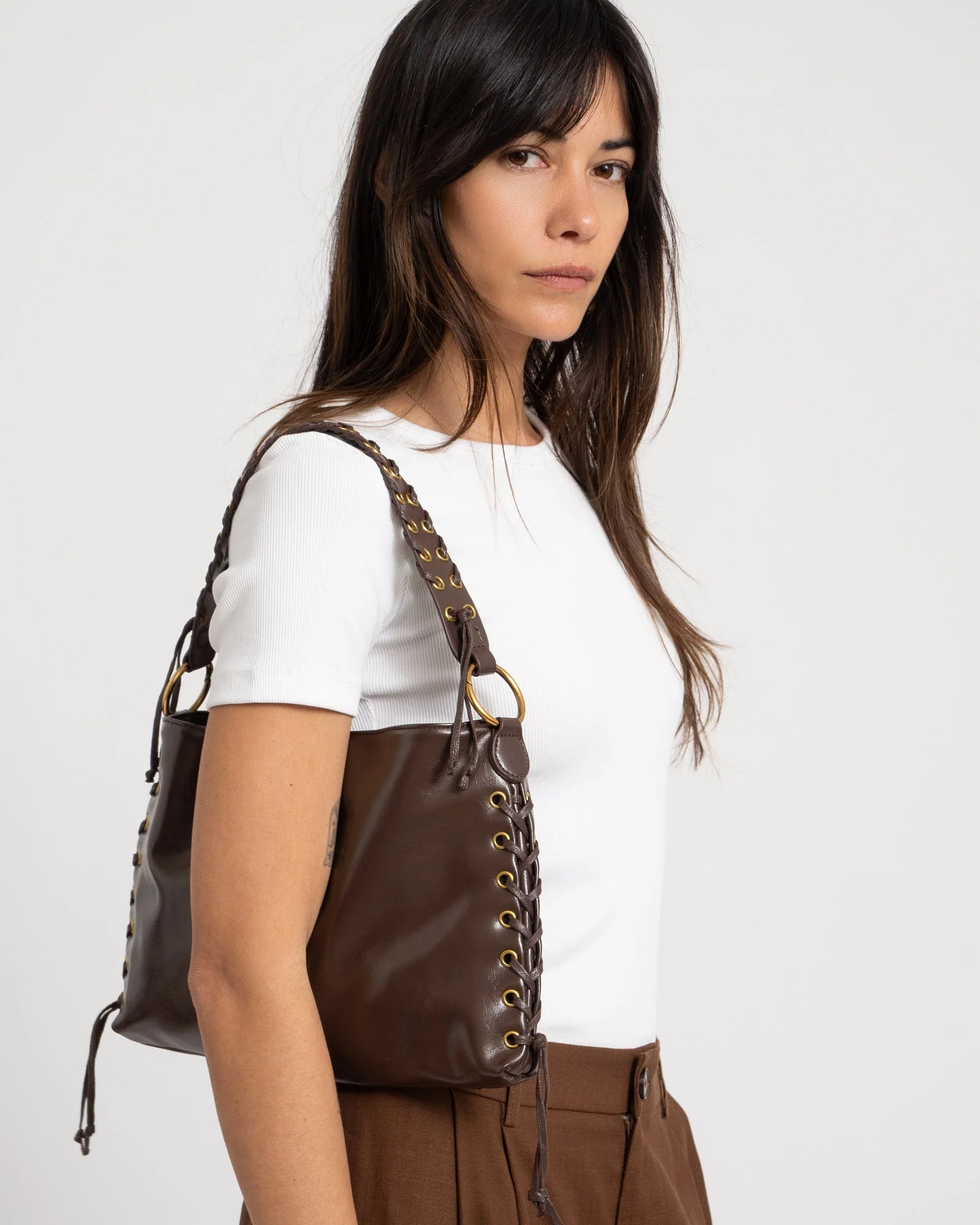 TILTIL Skye Laced Bag Bruin - Image 3