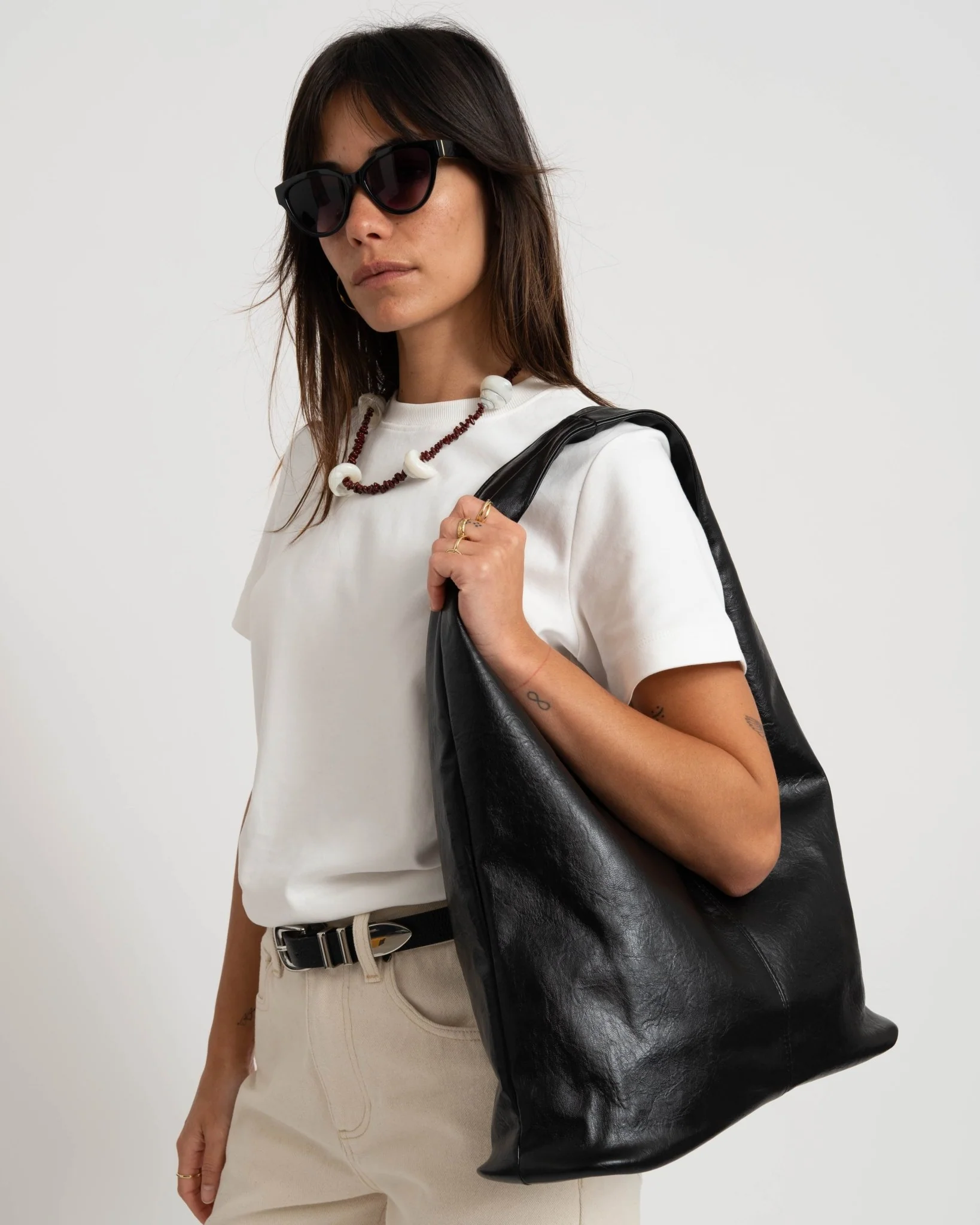 TILTIL Slouchy Bag Zwart - Image 3