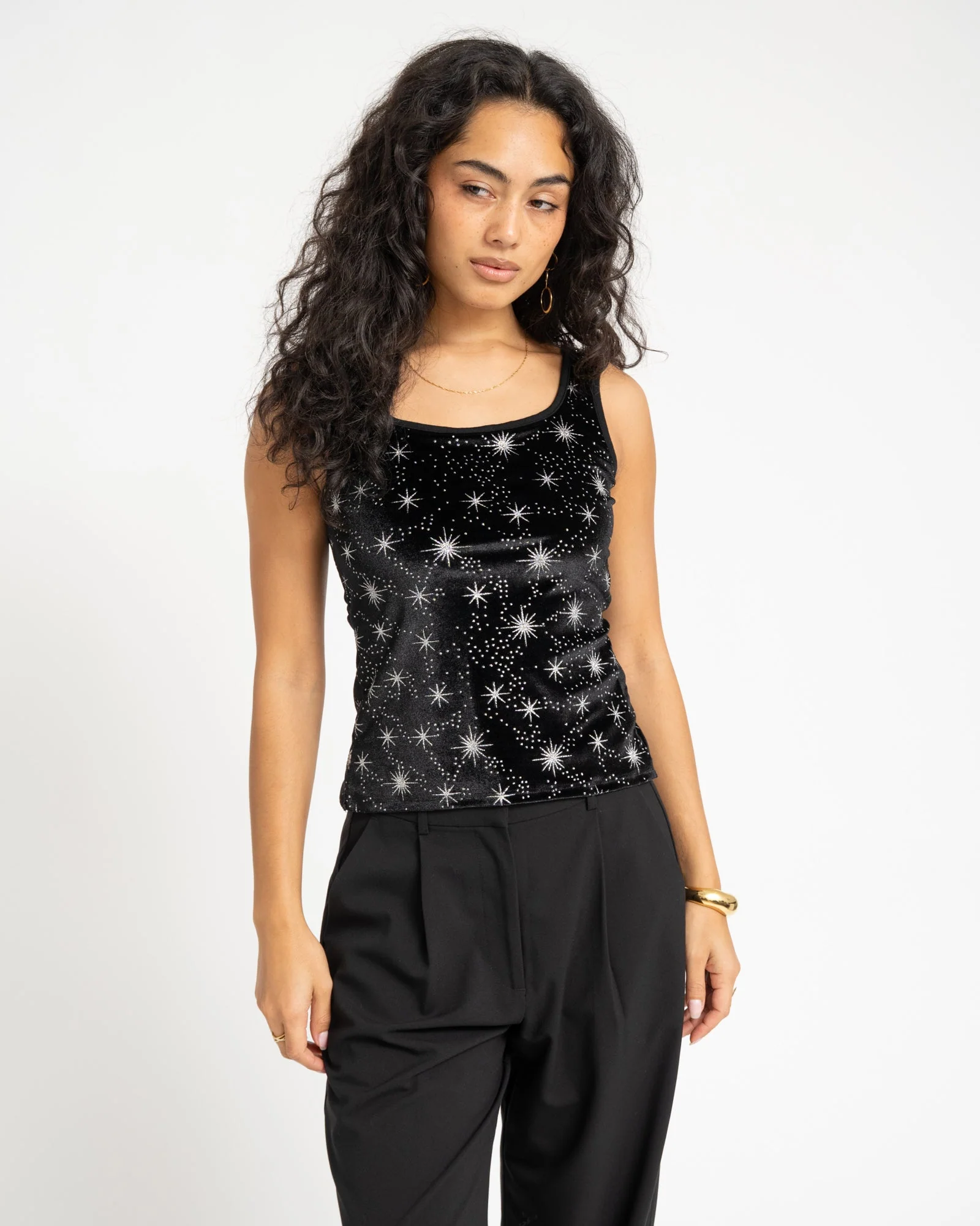 TILTIL Sofia Starry Velvet Top Black - Image 3