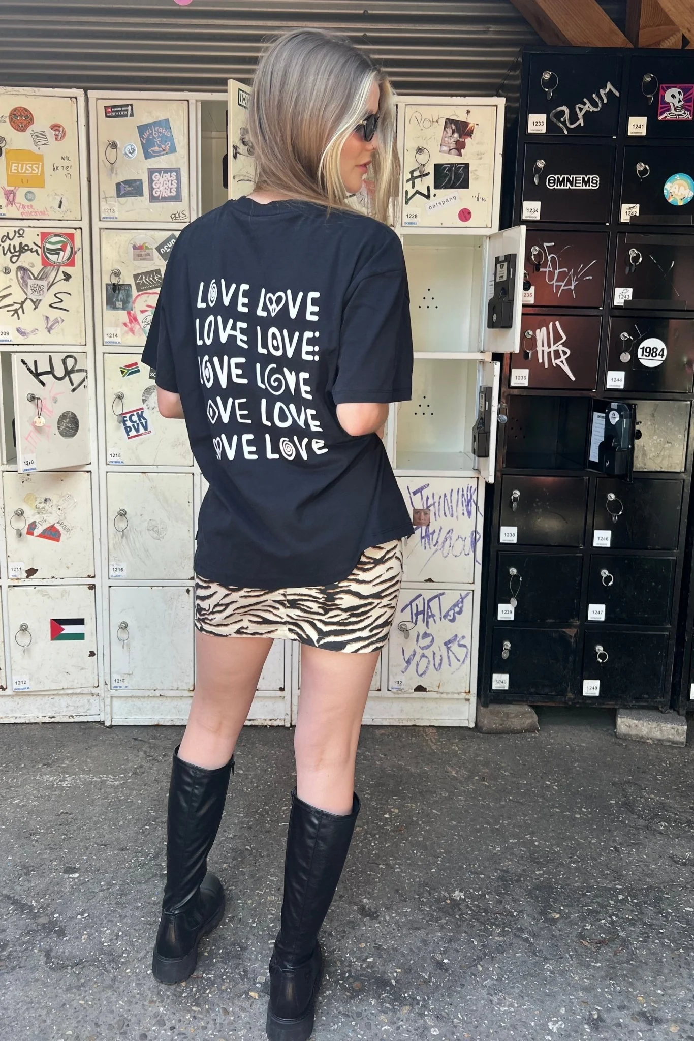 TILTIL Spread The Love Tee Black - Image 10