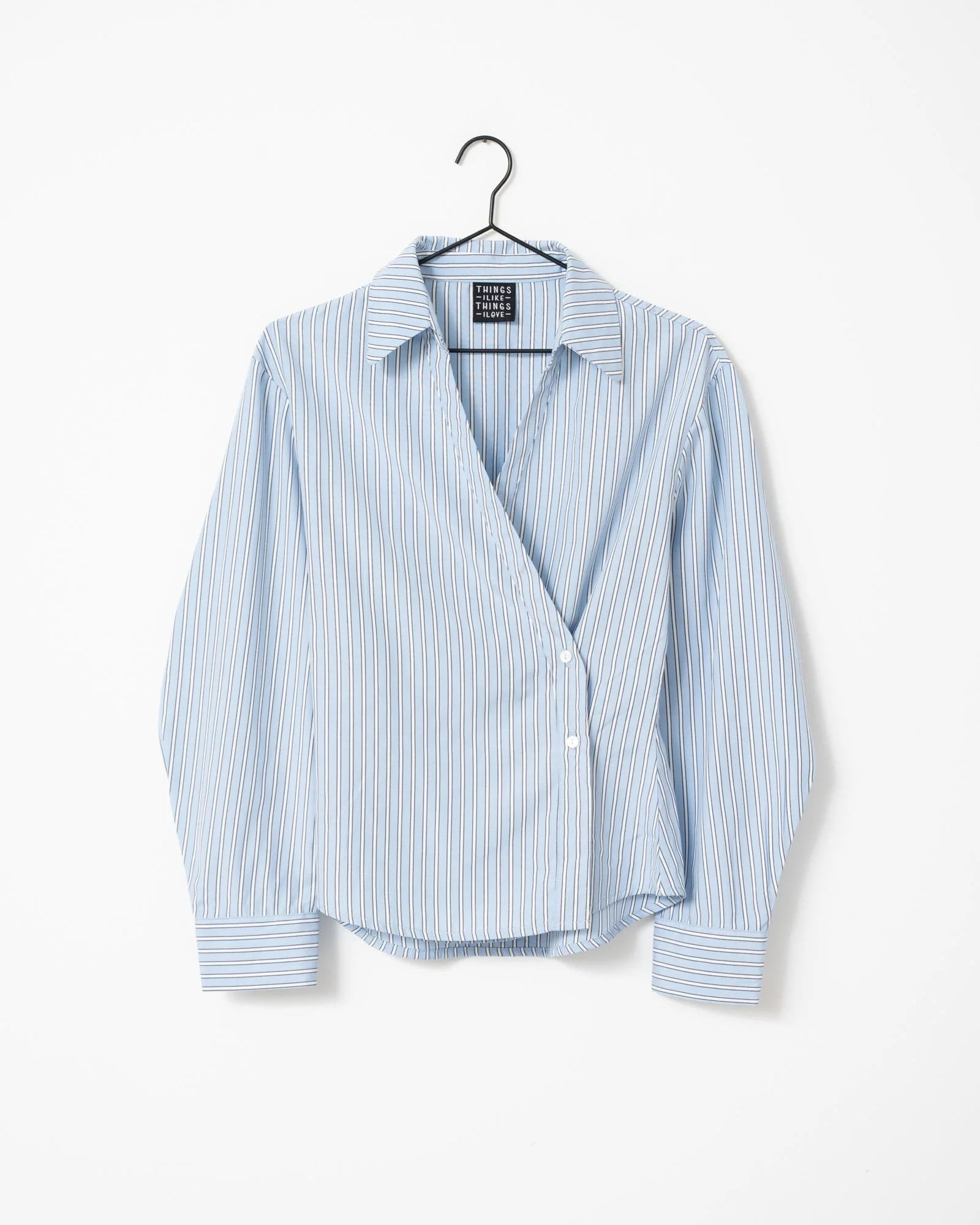 TILTIL Striped Liana Blouse Light Blue - Image 7