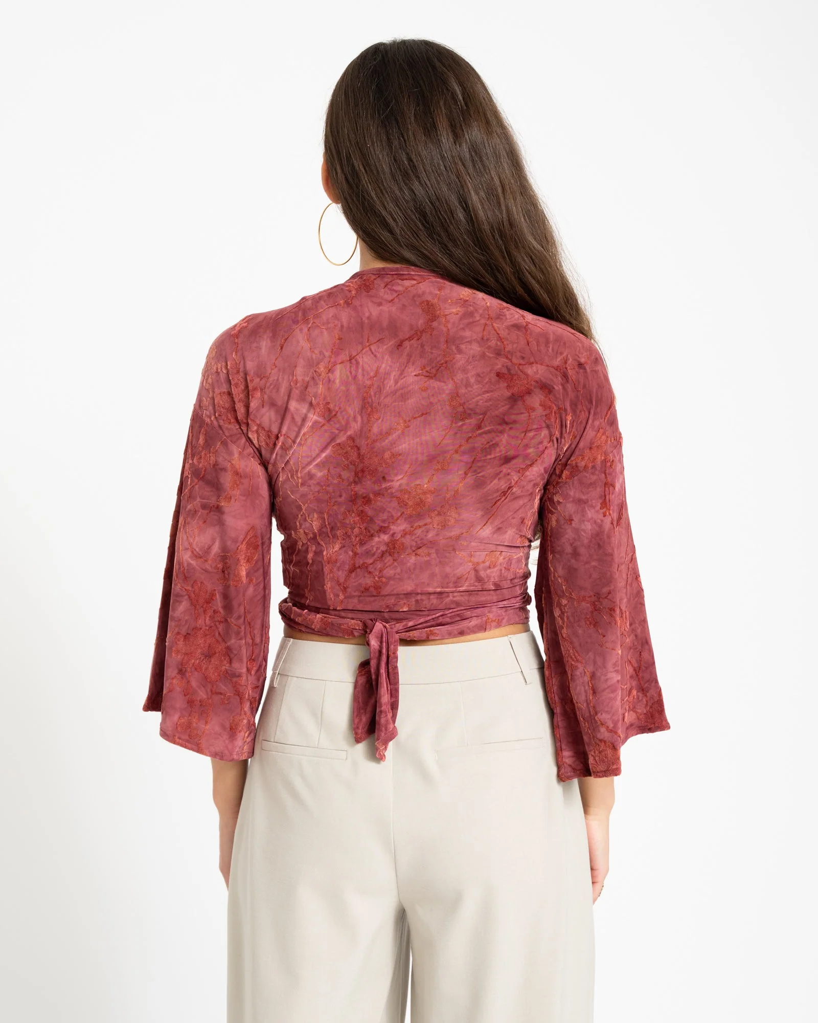 TILTIL Sunny Hibiscus Top Dark Pink - Image 6