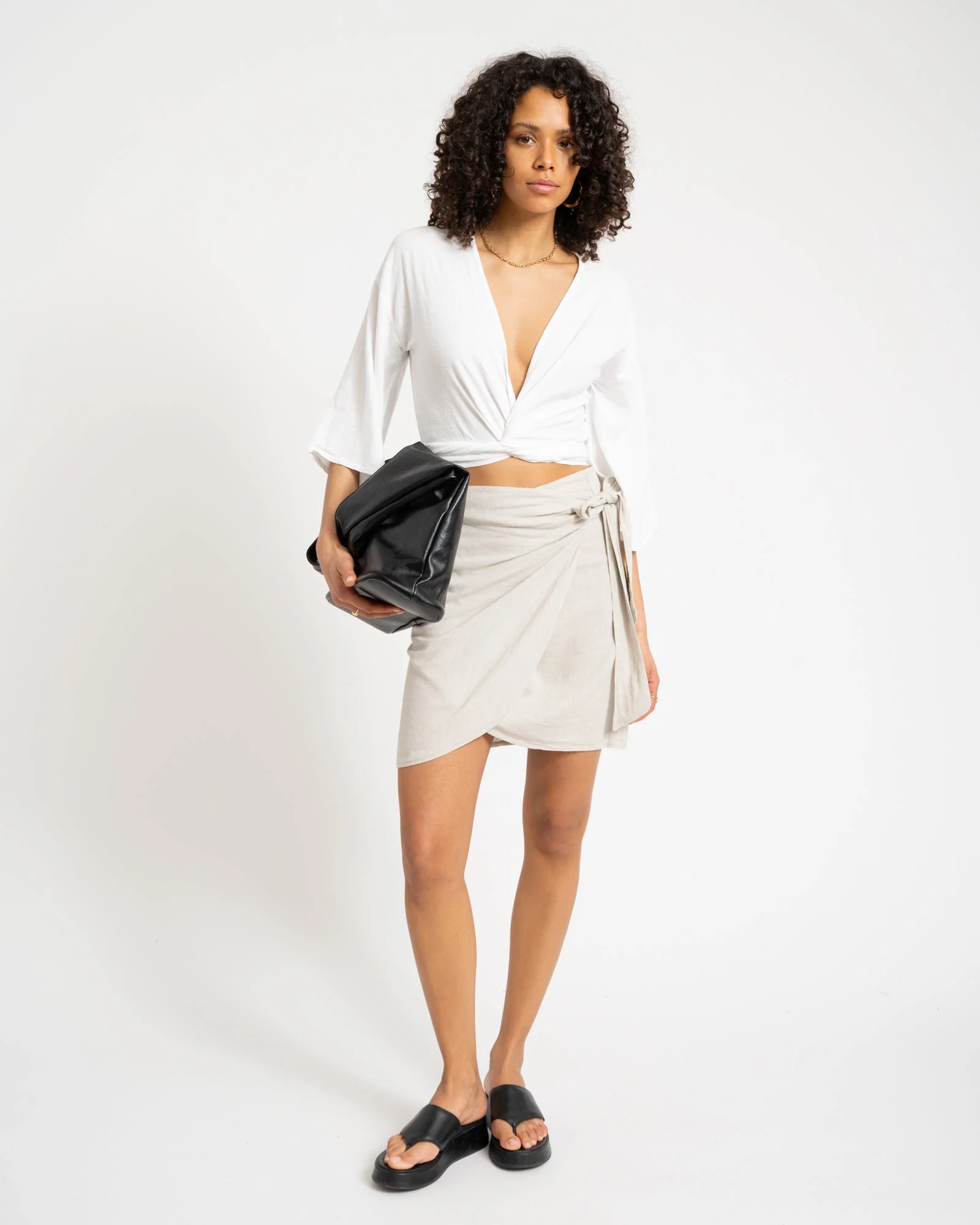 TILTIL Sunny Linen Top White One Size - Image 2