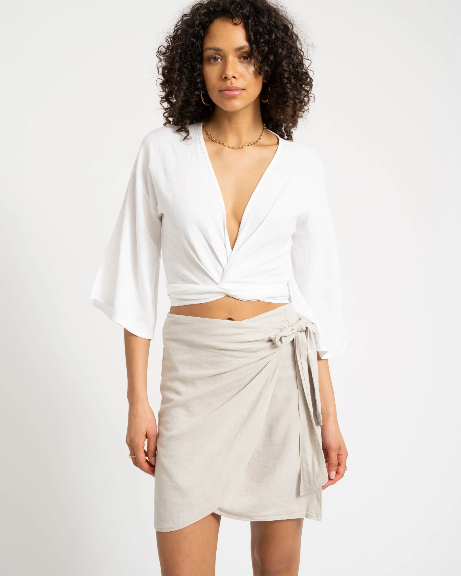 TILTIL Sunny Linen Top White One Size - Image 3