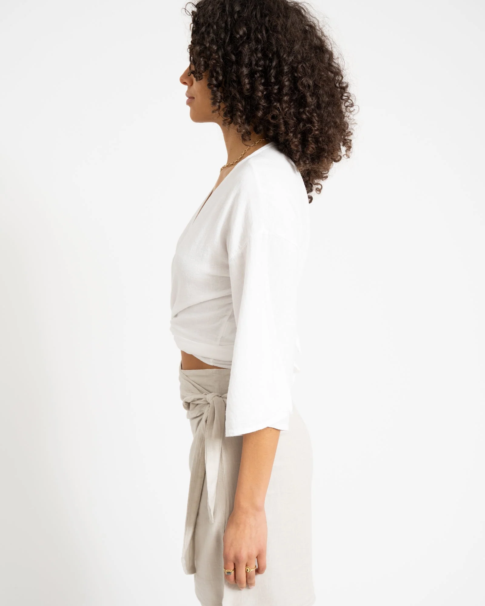 TILTIL Sunny Linen Top White One Size - Image 4