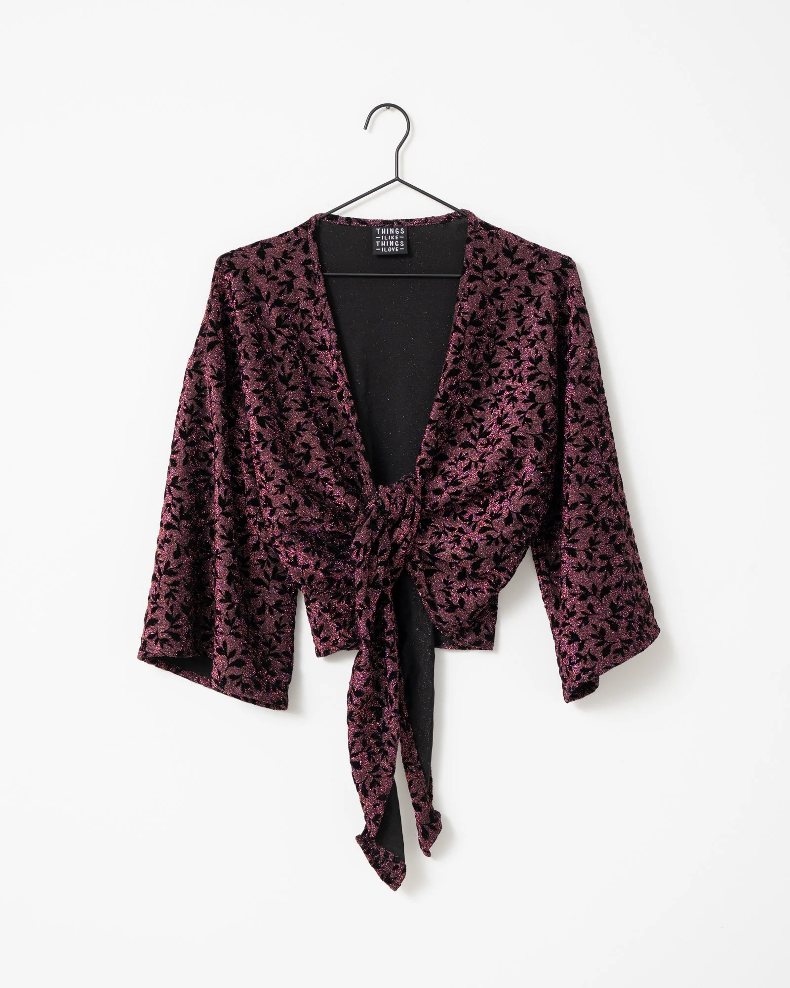 TILTIL Sunny Velvet Floral Pink One Size - Image 7