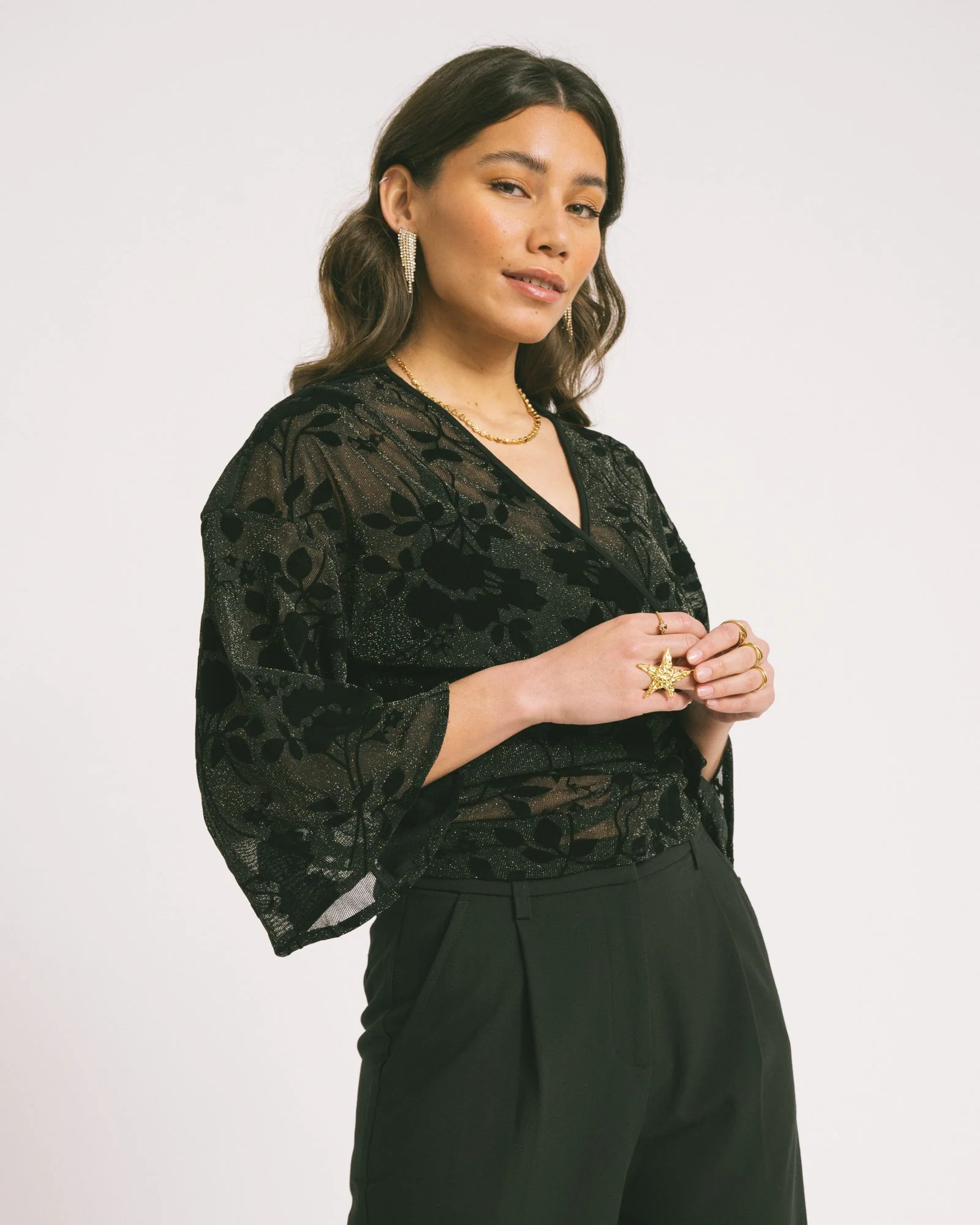 TILTIL Sunny Velvet Mesh Black One Size - Image 2
