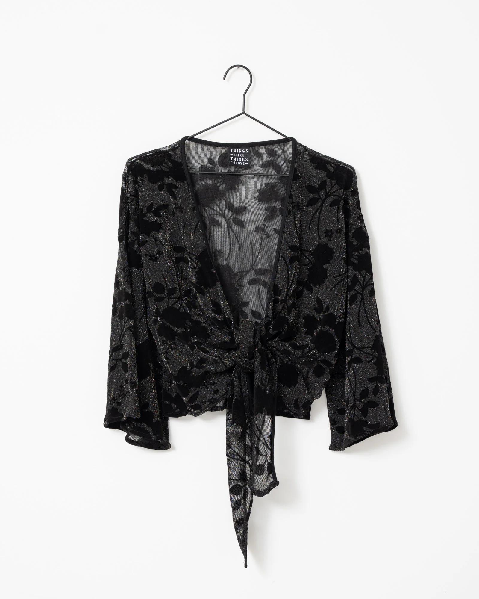 TILTIL Sunny Velvet Mesh Black One Size - Image 6