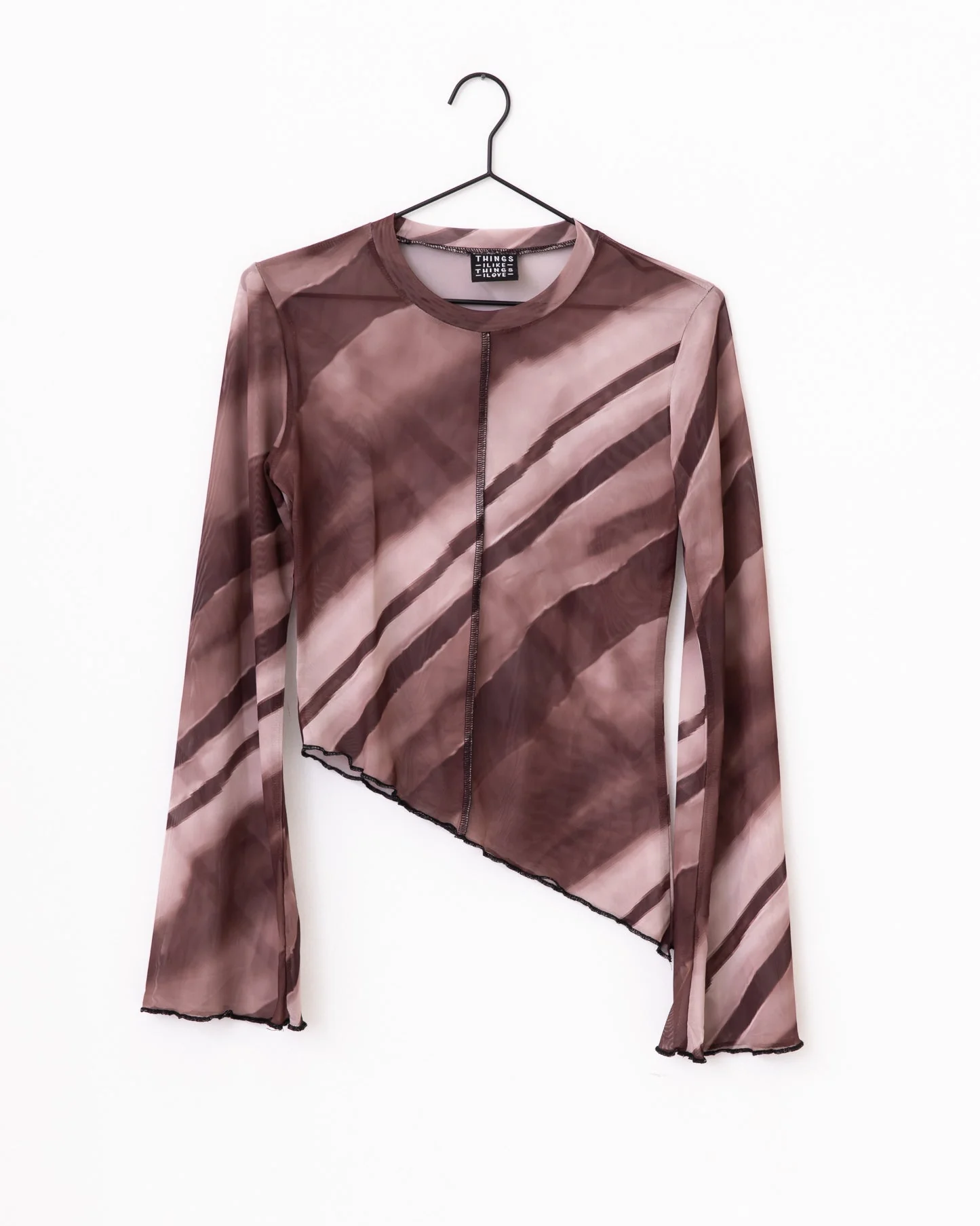 TILTIL Suzie Mesh Top Detail Burgundy - Image 6