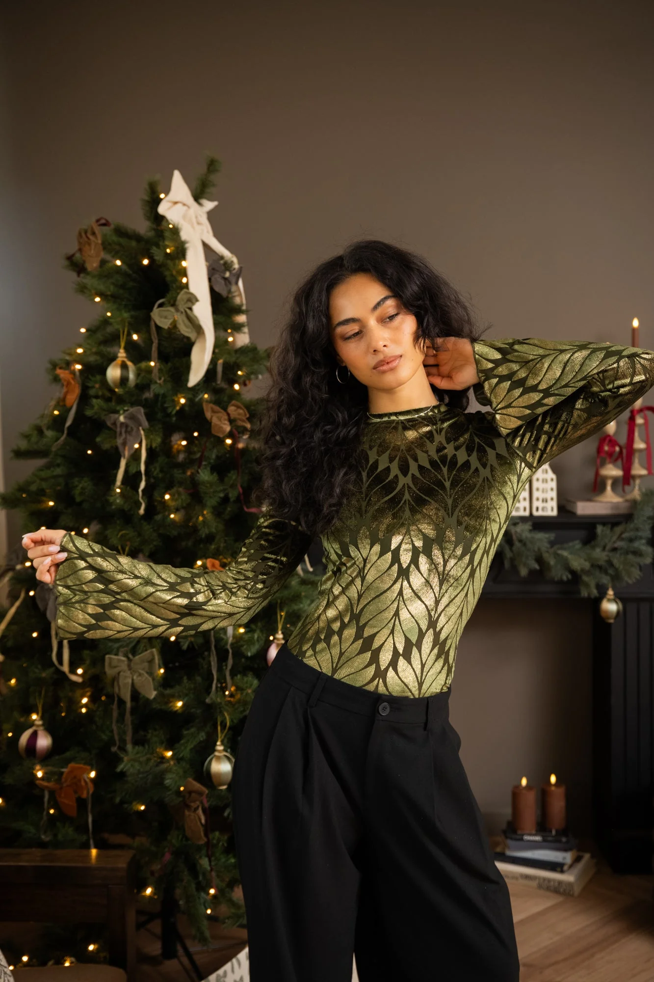 TILTIL Tiche longsleeve Olive