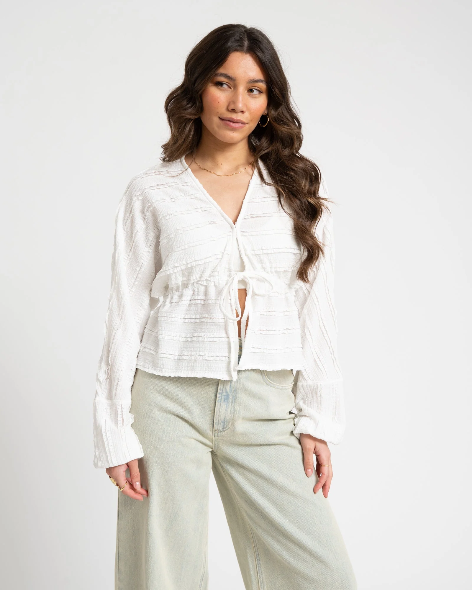TILTIL Uma Lace Blouse White - Image 3