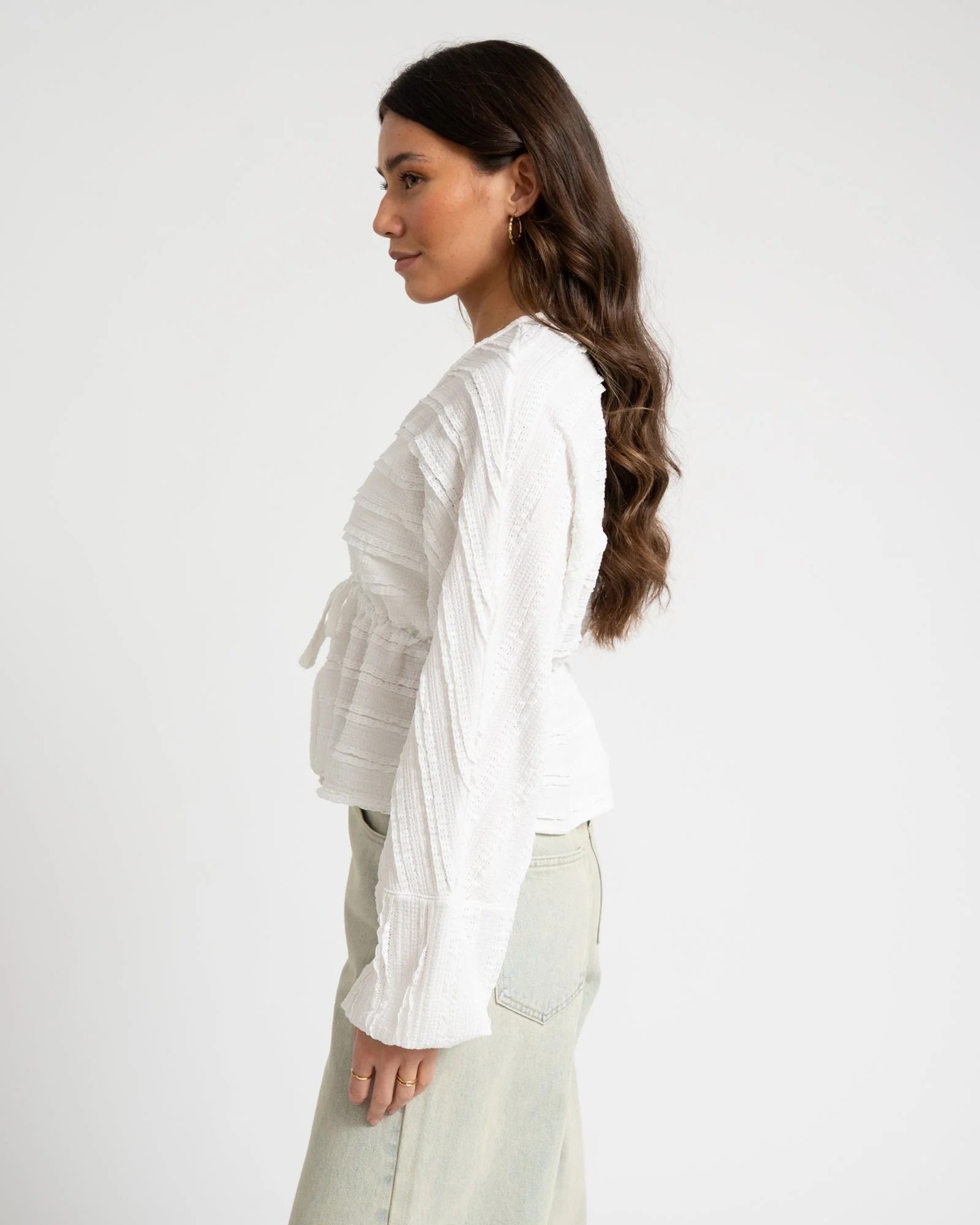 TILTIL Uma Lace Blouse White - Image 4