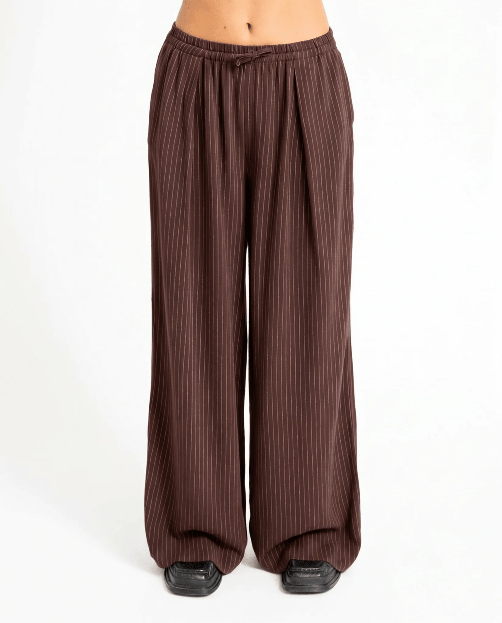 TILTIL Wide Lyna Trousers Brown - Image 4