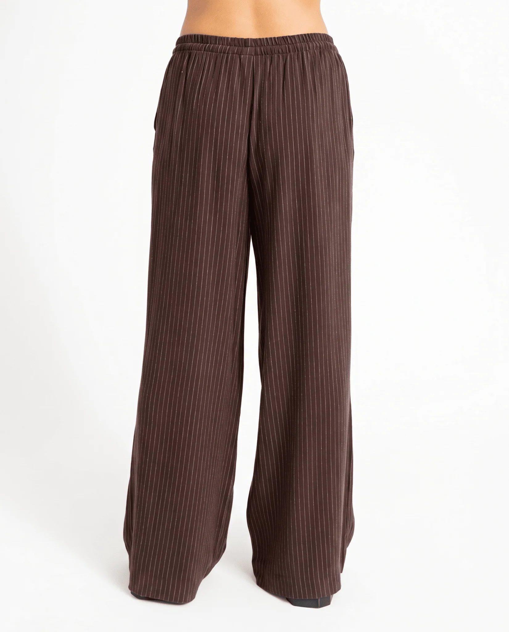 TILTIL Wide Lyna Trousers Brown - Image 6