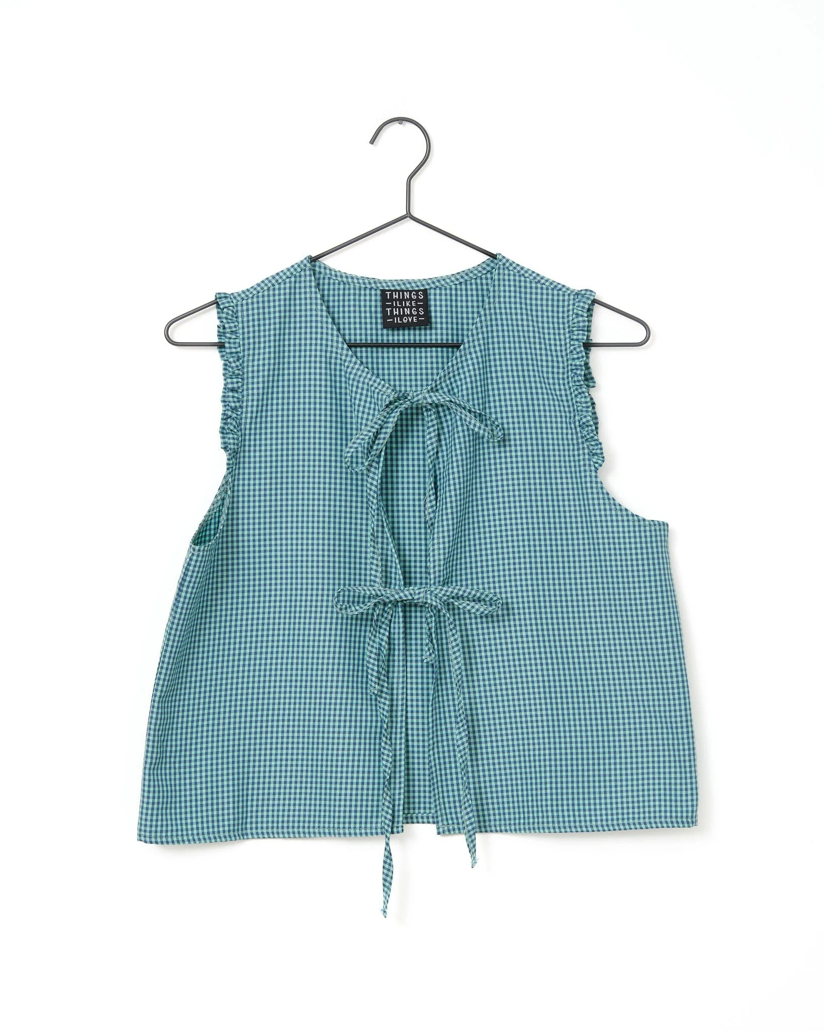 TILTIL Yana Sleeveless Blouse Green - Image 8