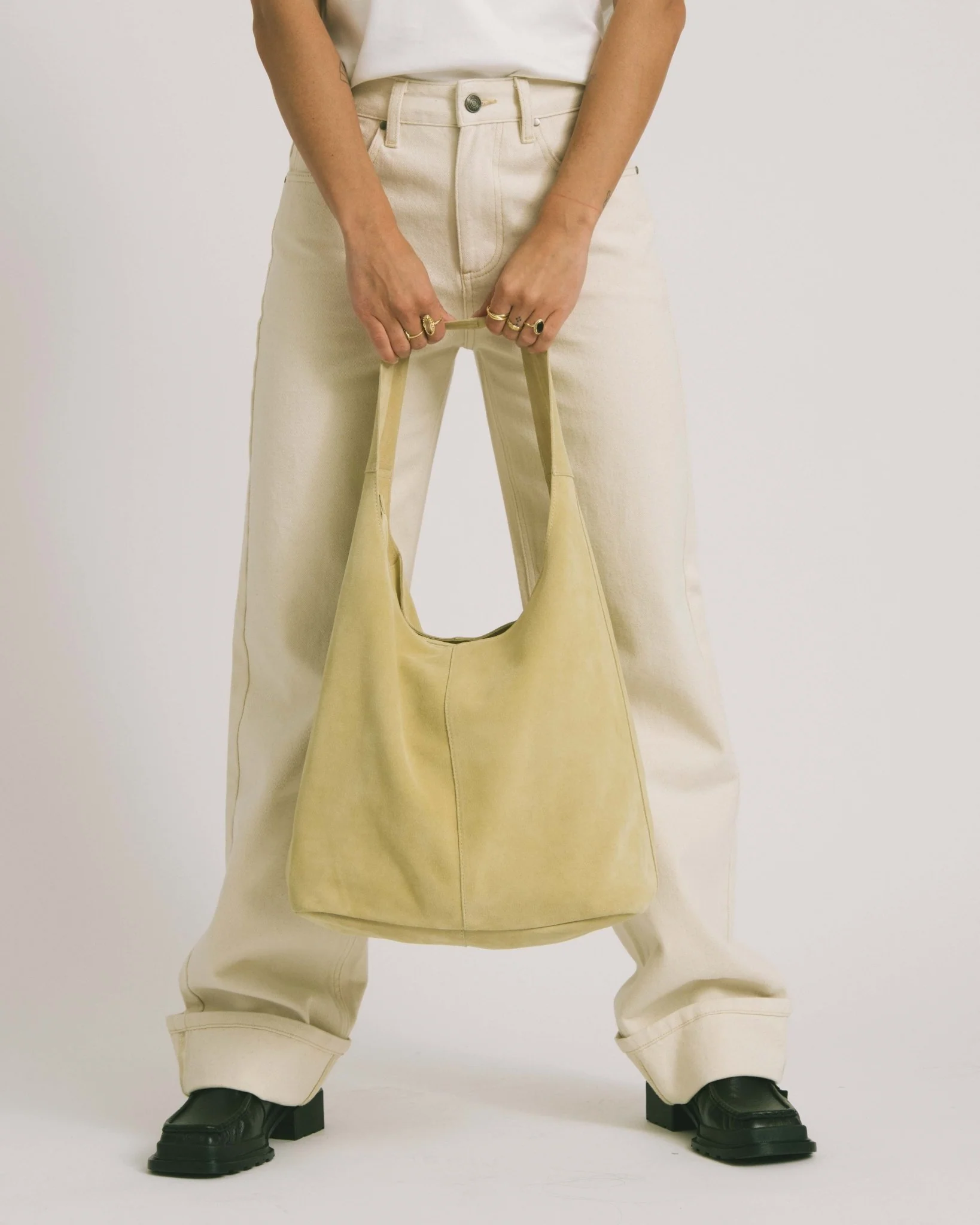 TILTIL Bag Yuki Pastel Yellow Suede - Image 3