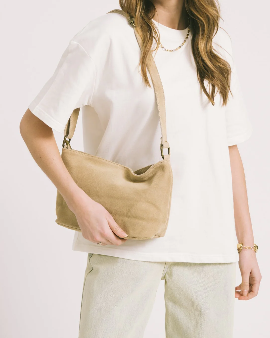 Karin Suede Tas Zand - Image 2
