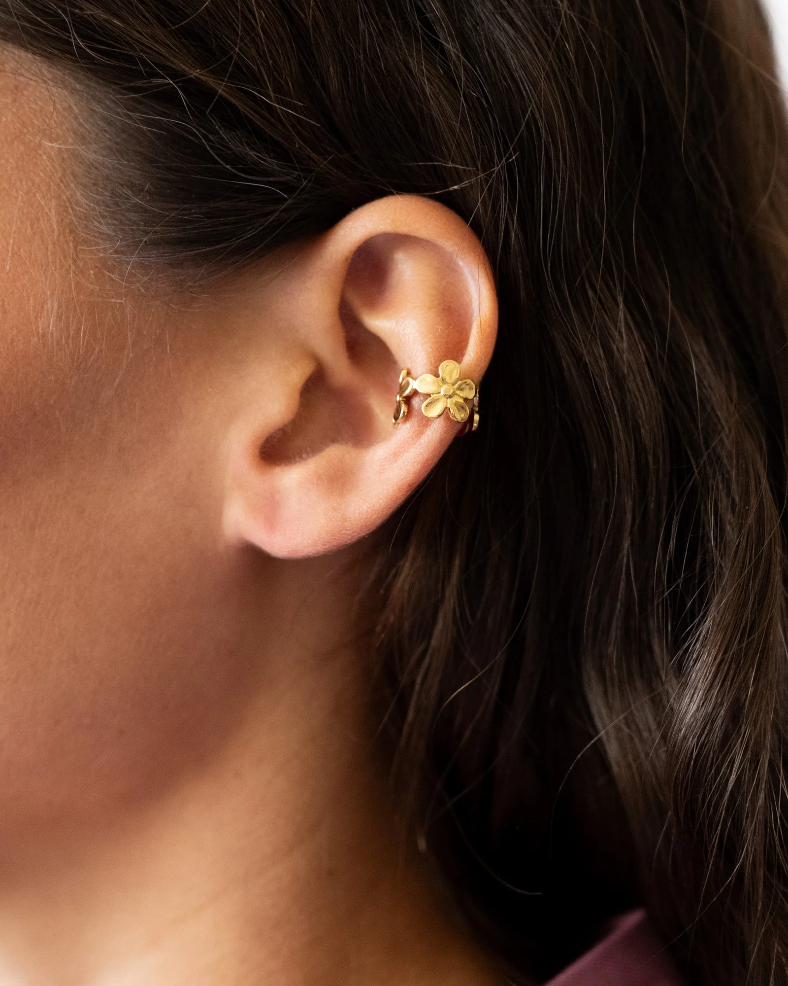 TILTIL Ear Cuff Flowery Goud - Image 2