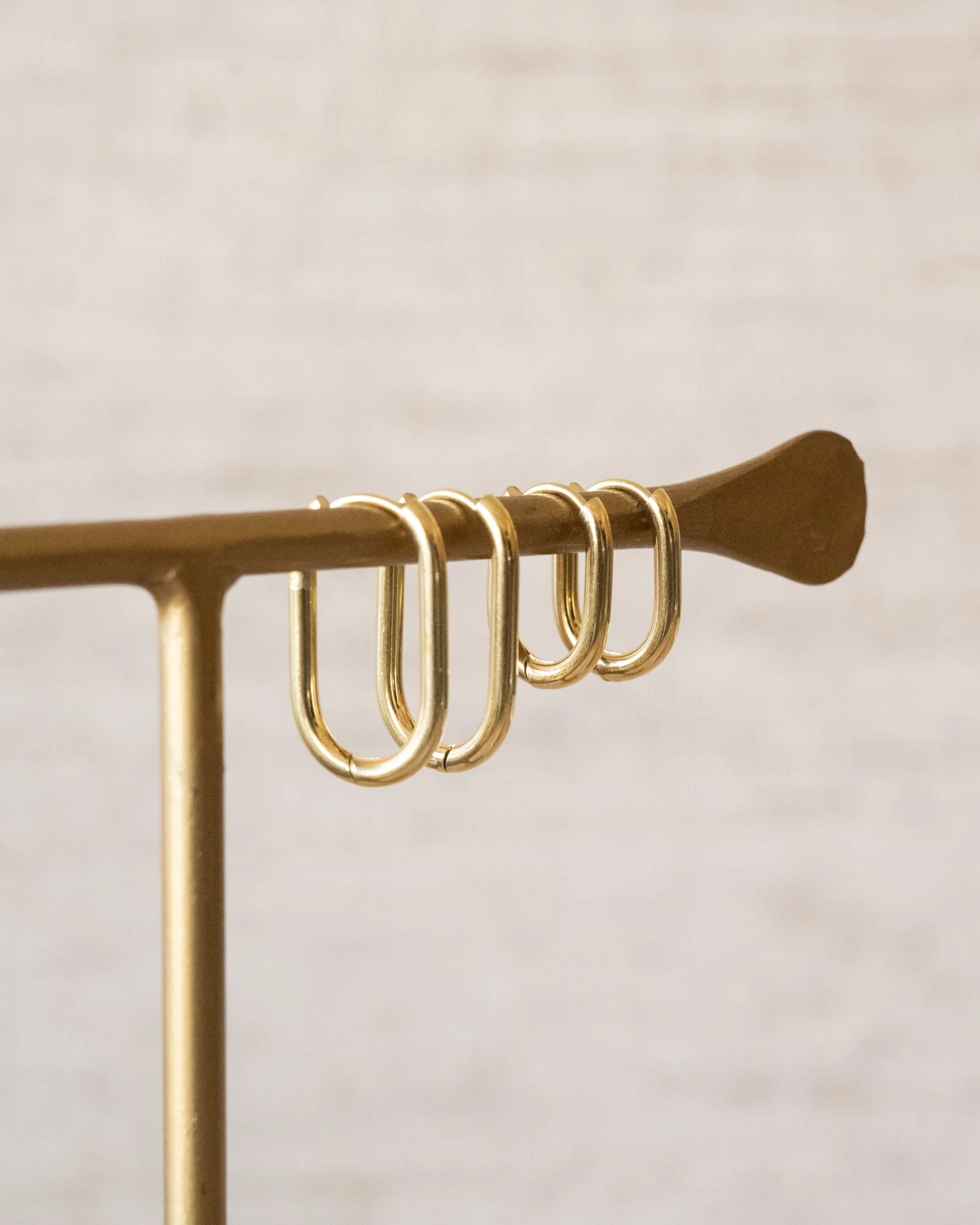 TILTIL Set van 2 Oorbellen Josy Oval Goud