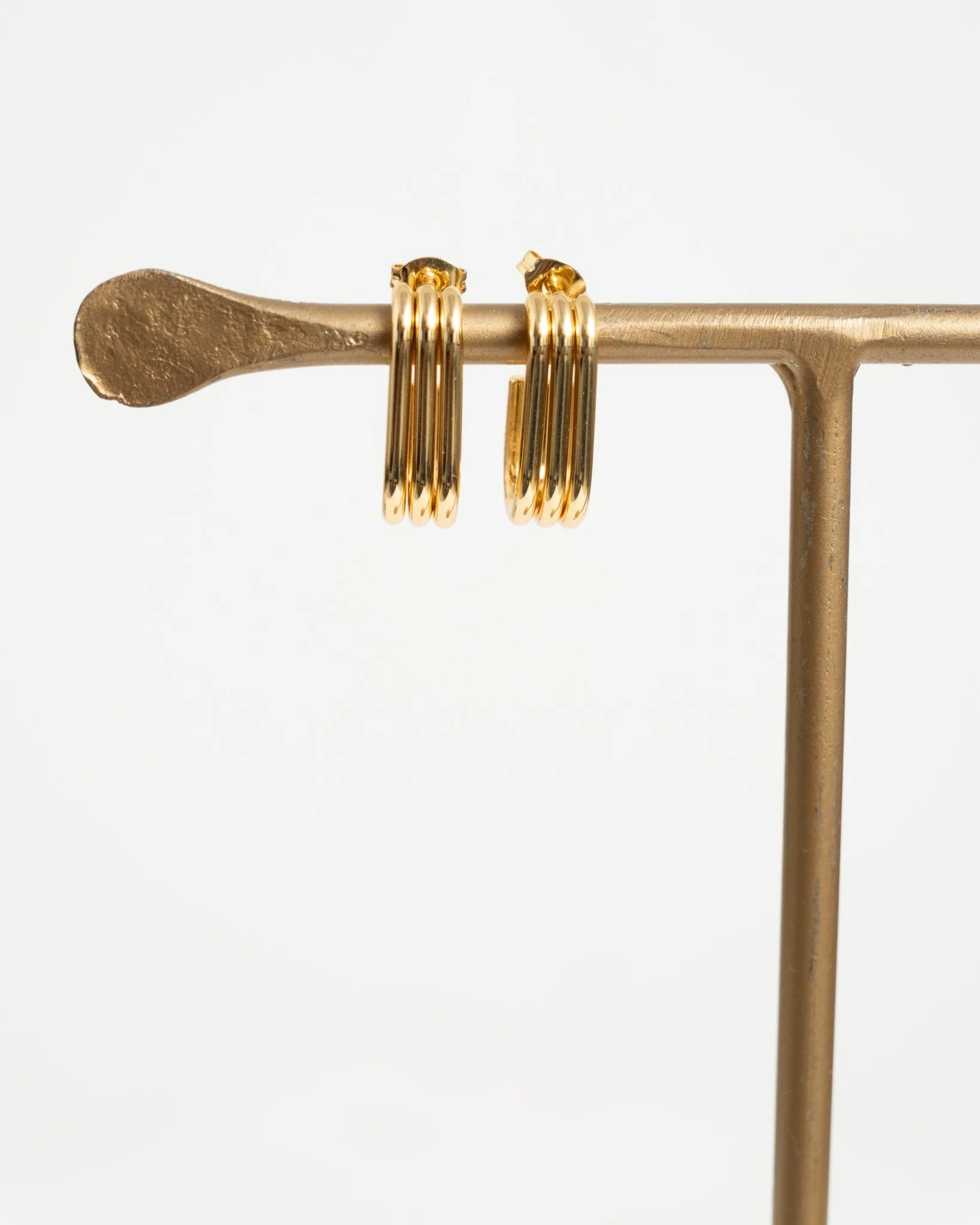 TILTIL Set van 2 Oorbellen Triple Oval Goud - Image 4
