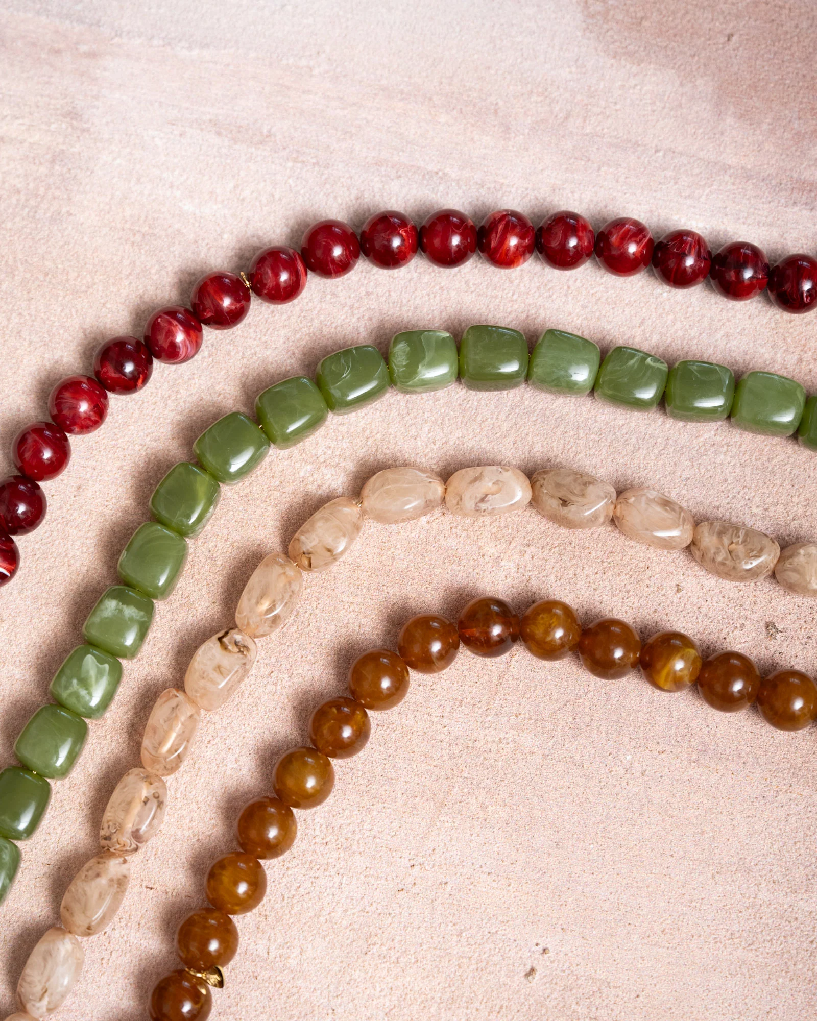 TILTIL Ketting Square Bead Avocado Groen - Image 6