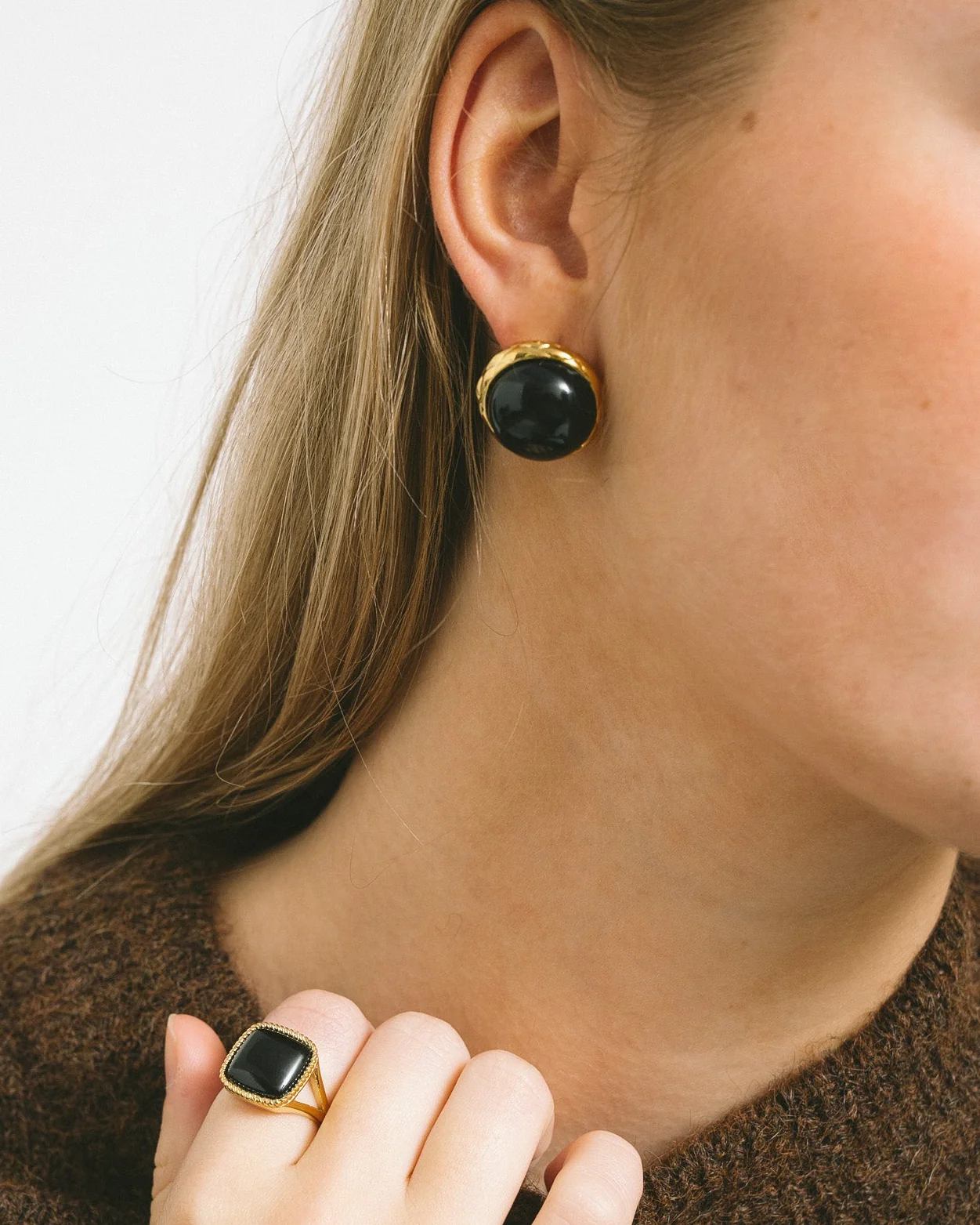 TILTIL Set van 2 Studs Vintage Nightfall Goud