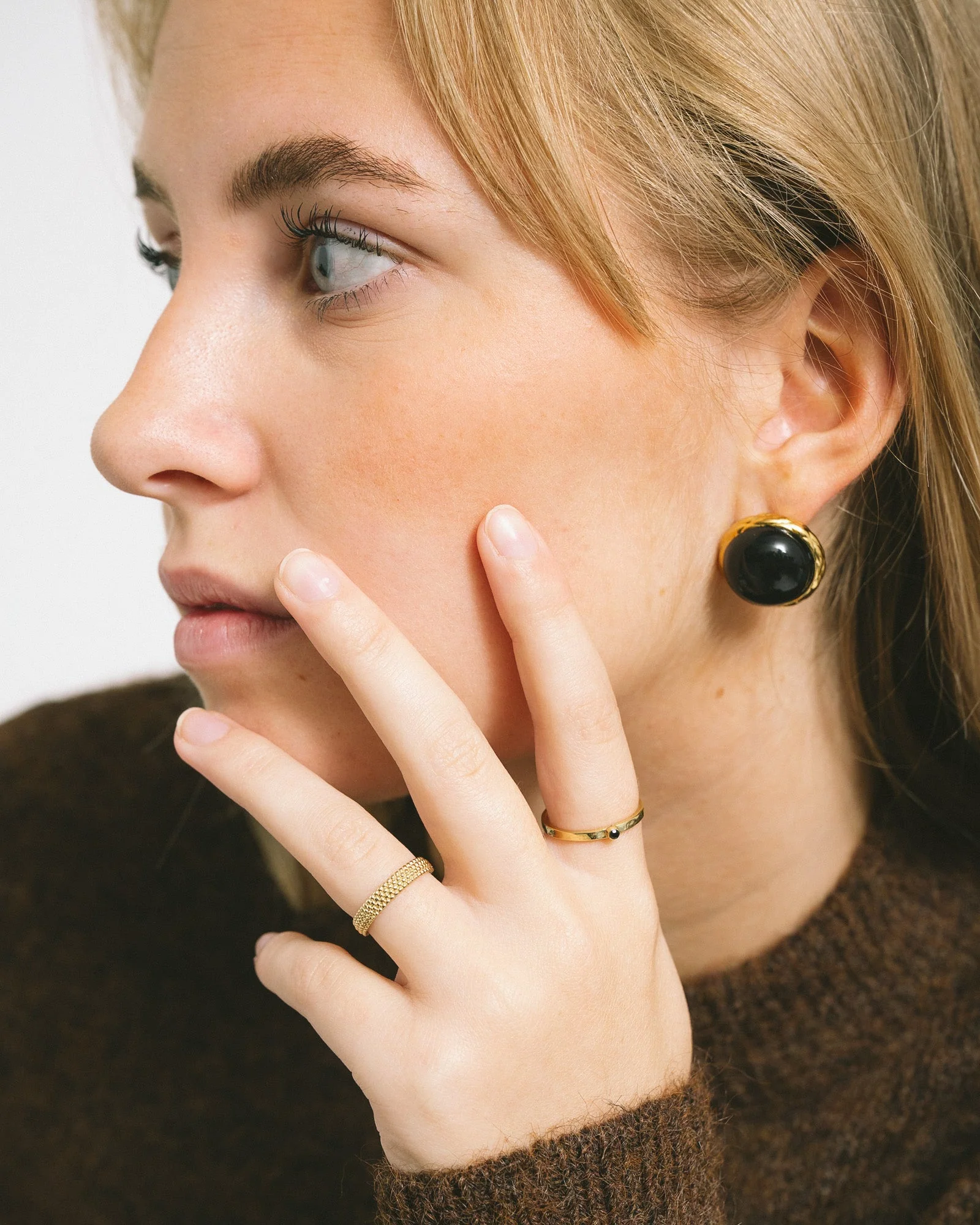 TILTIL Set van 2 Studs Vintage Nightfall Goud - Image 3