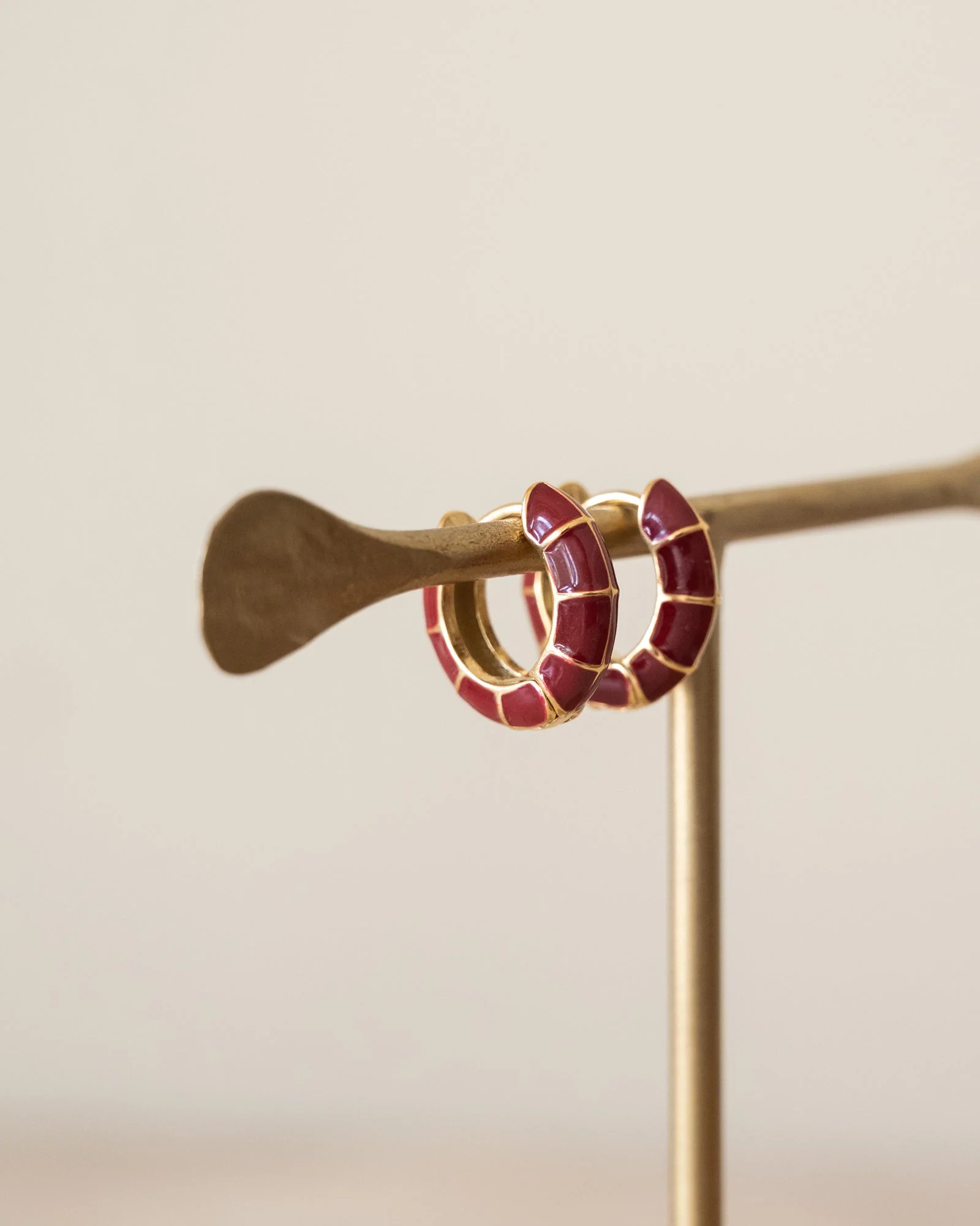 TILTIL Set van 2 Hoops Colored Donkerrood - Image 5