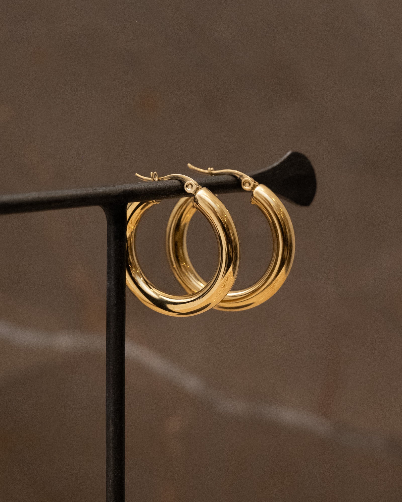 TILTIL Set van 2 Hoops Goldplated Boldy - Image 6