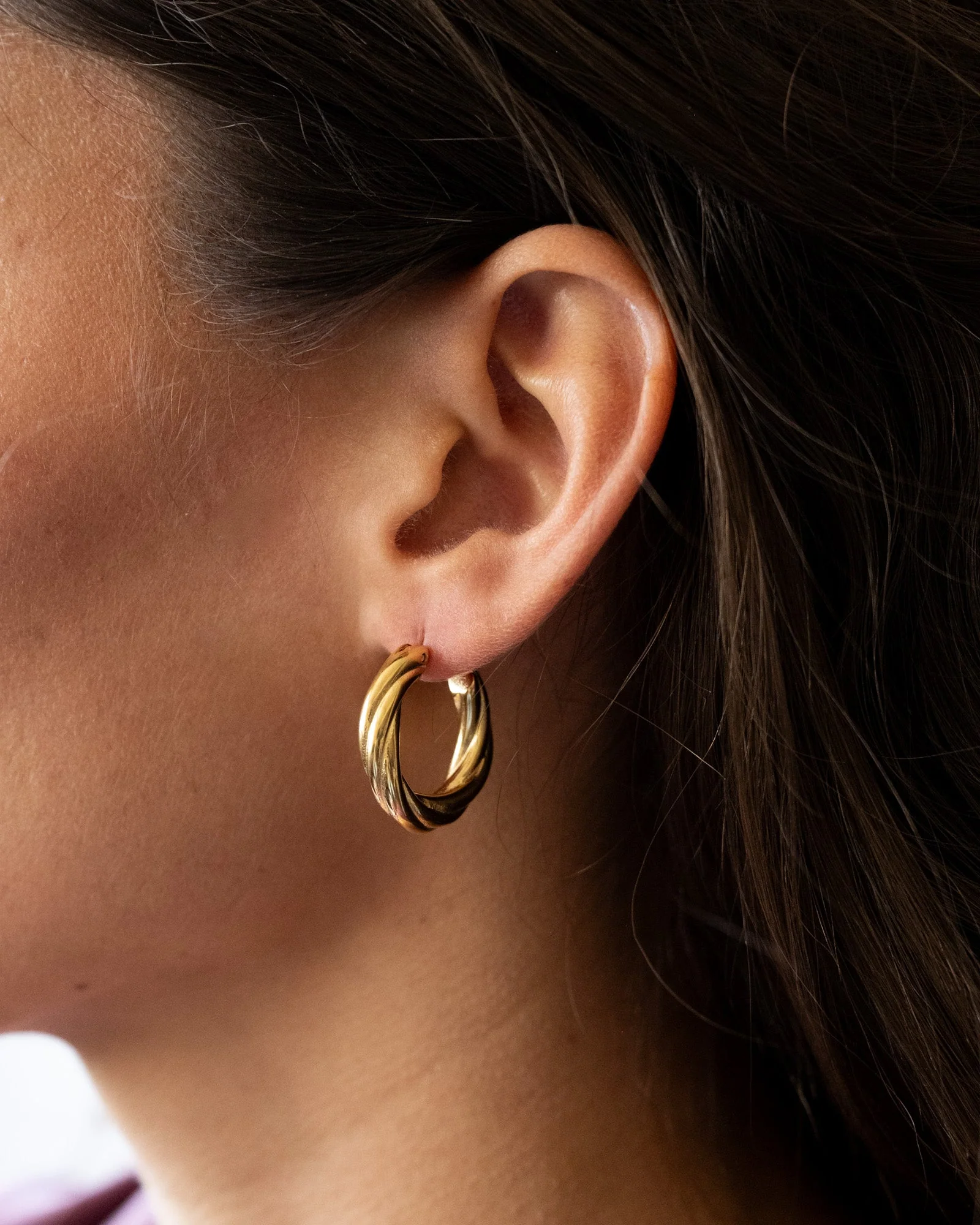 TILTIL Set van 2 Hoops Goldplated Amy - Image 3