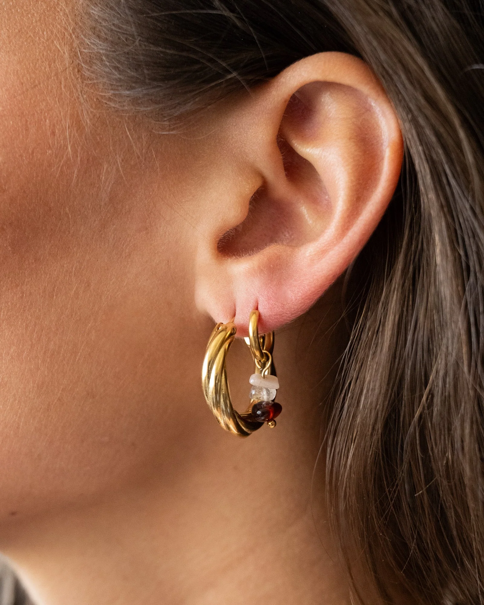 TILTIL Set van 2 Hoops Goldplated Amy - Image 5