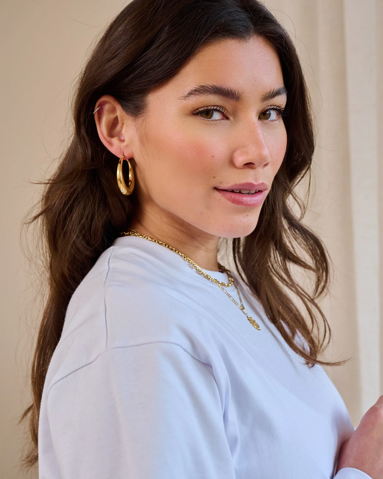 TILTIL Set van 2 Hoops Goldplated Bobby - Image 4