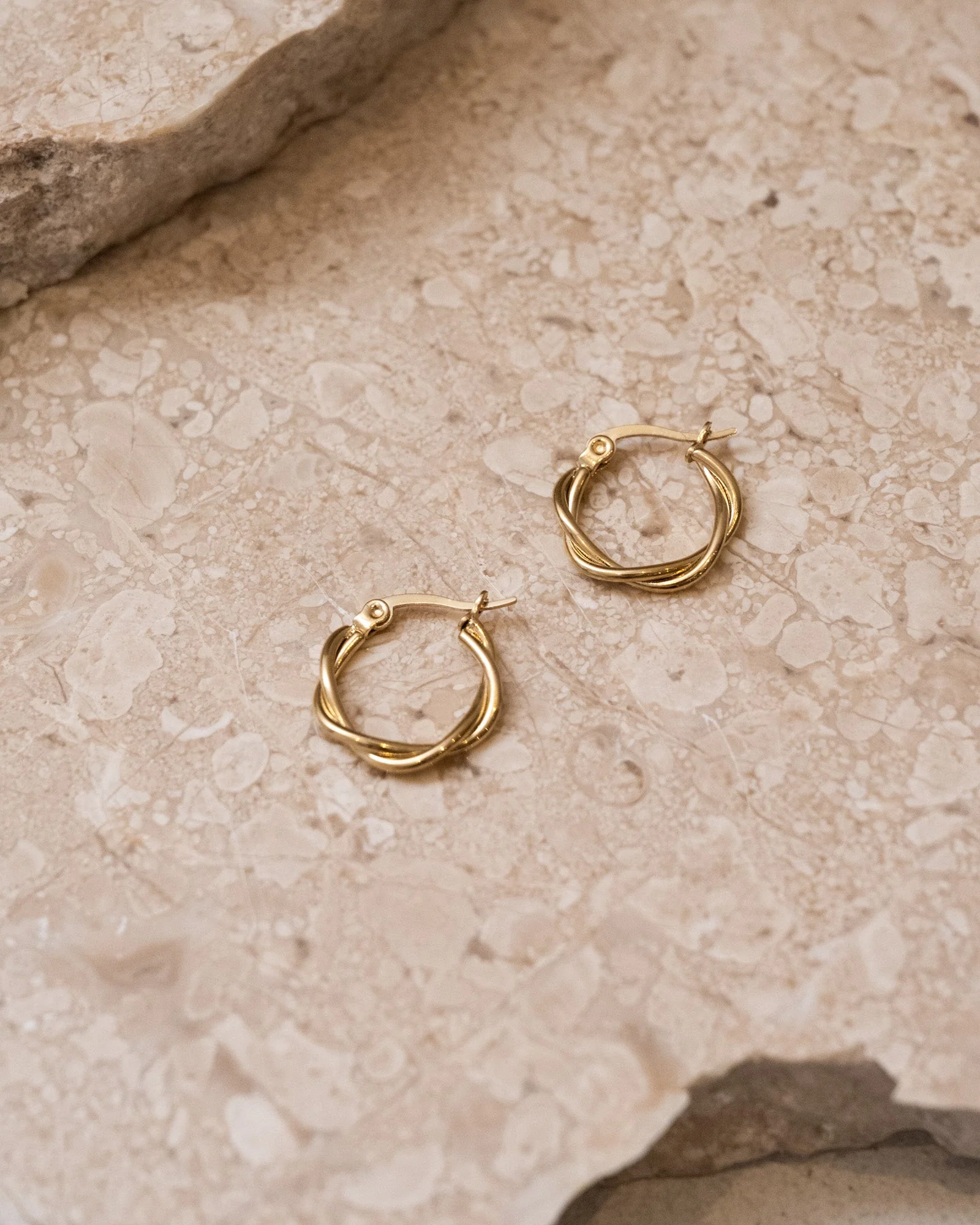 TILTIL Set van 2 Hoops Goldplated Freya