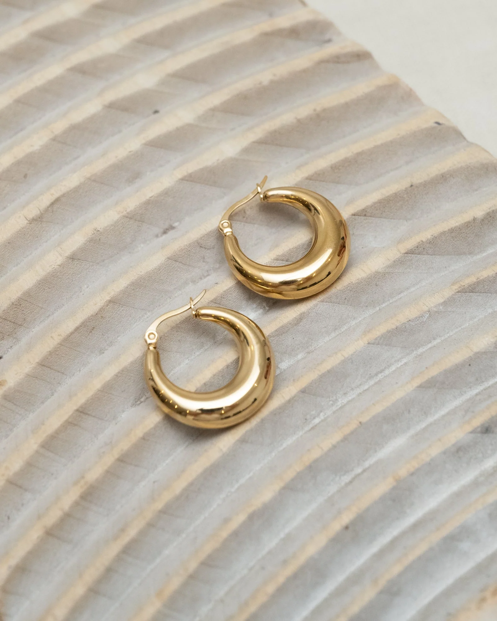 TILTIL Set van 2 Hoops Goldplated Saar - Image 5