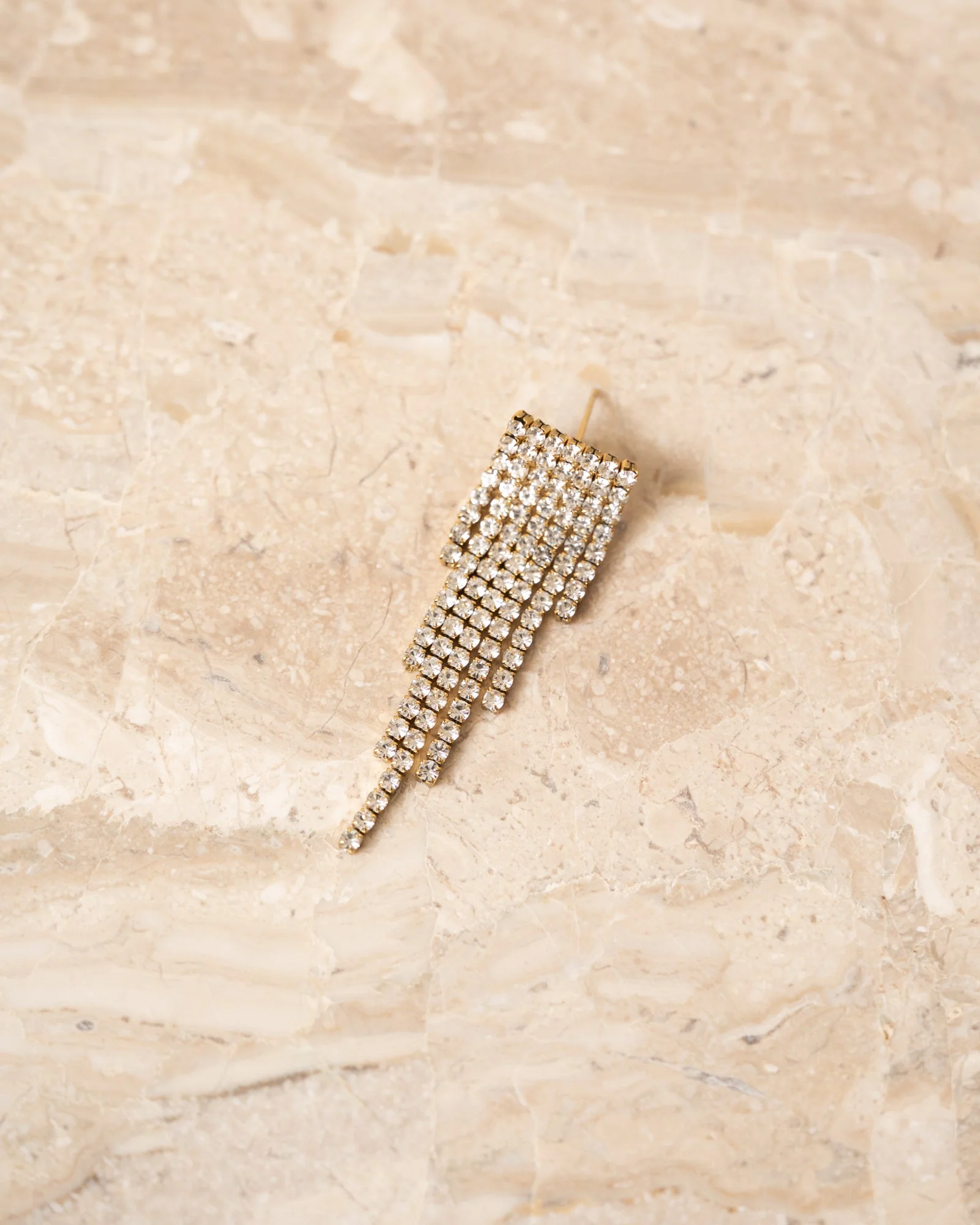 TILTIL Set Of 2 Strass Disco Pointy Earrings Gold