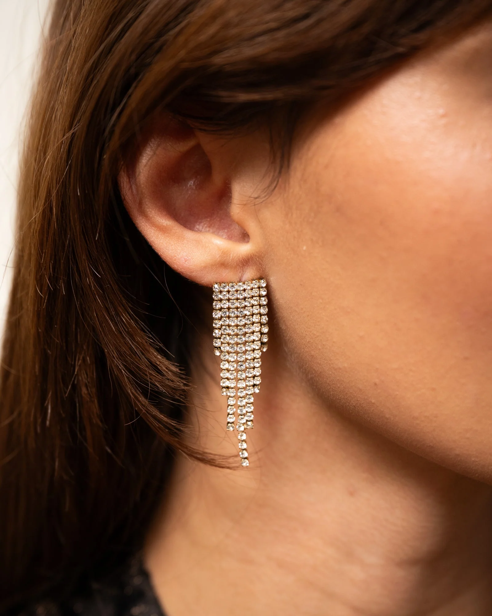 TILTIL Set Of 2 Strass Disco Pointy Earrings Gold - Image 2