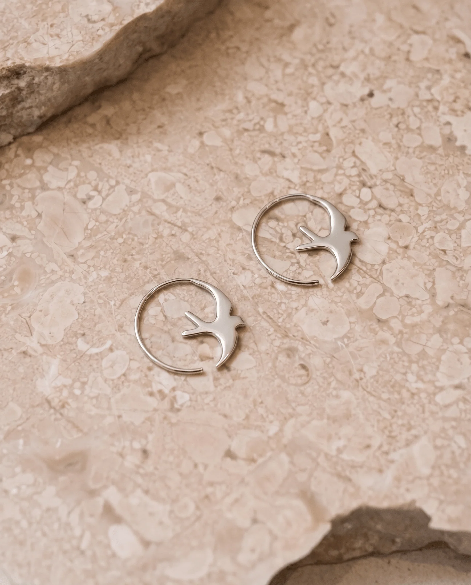 TILTIL Bird Hoop Oorbellen Zilver - Image 3