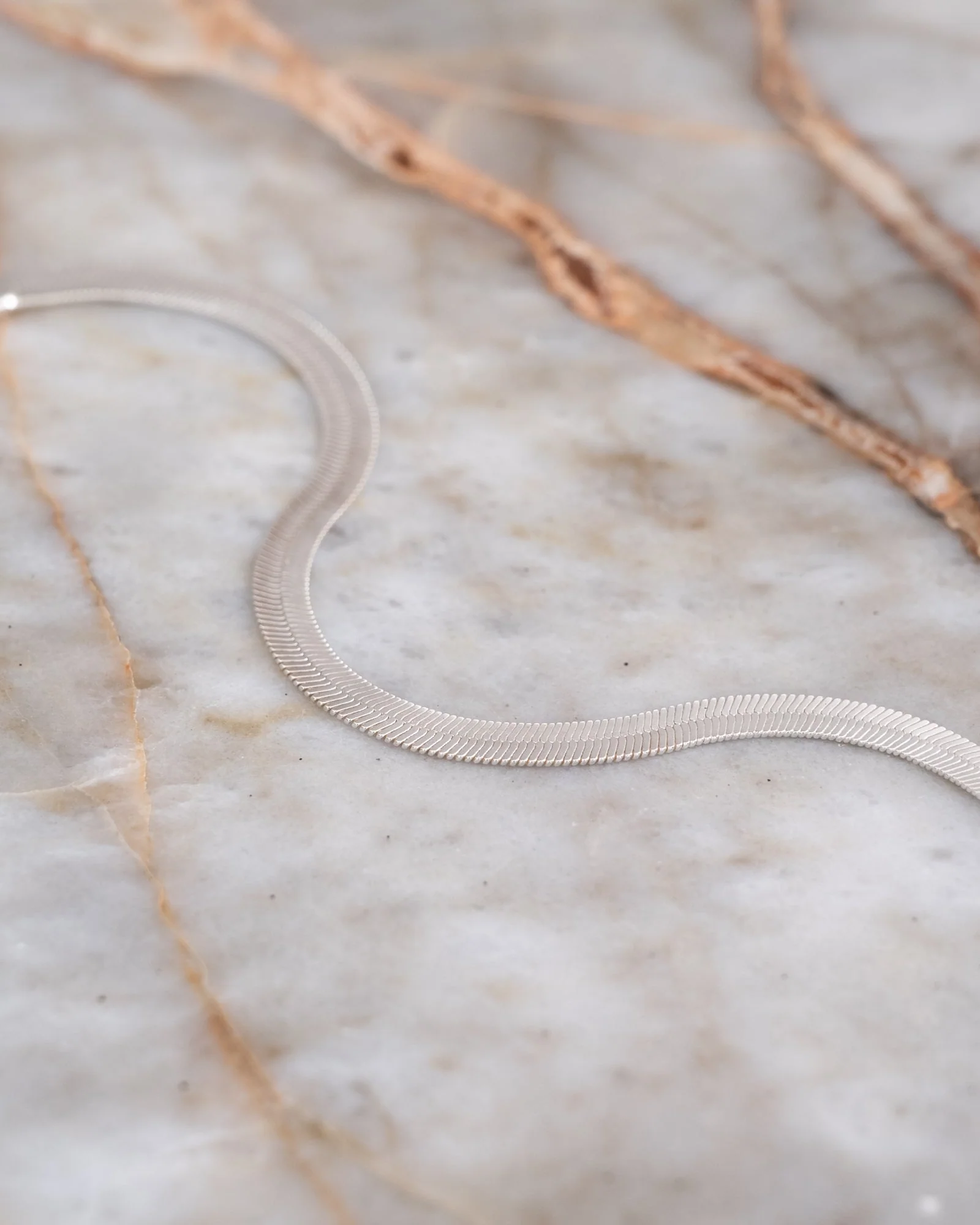 TILTIL Bracelet Silver Francy Flat Snake - Image 3